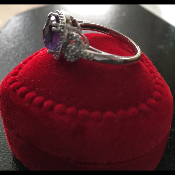 Amethyst And Diamond  14K Jewelry Set - Picture 3 of 7